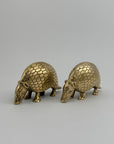 Vintage Brass Armadillos-A Pair