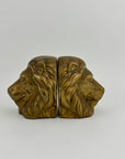 Vintage Brass Lion Bookends- A Pair