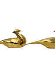 Vintage Brass Oversized Pheasant Pair – Mid-Century Figurines