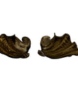 Vintage Brass Shell Dishes – Set of 2 Coastal Sculptural Accents