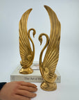 Vintage Brass Swans-A Pair by Dolbi Cashier
