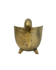 Vintage Brass Shell Stash Pot/Planter/Wine Holder