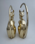 Vintage Pair of Dolbi Cashier Brass Cats – Hollywood Regency Statement Set-17”