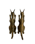 Vintage Brass Kangaroo Bookends with Joeys – Mid-Century Modern Set