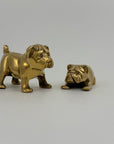 Vintage Brass Bulldogs-A Pair