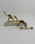 Vintage Brass Workout Frogs-A Pair