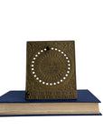 Vintage Brass Sundial Desk Calendar with Pegs