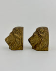Vintage Brass Lion Bookends- A Pair