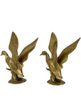 Vintage Brass Wings Up Bird Pair