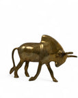 Vintage Brass Bull Figurine