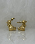 Vintage Brass Bunnies- A Pair