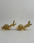 Vintage Brass MCM Snails-A Pair