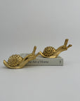 Vintage Brass MCM Snails-A Pair