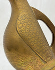 Vintage Brass Duck Shaped Water Pitcher Vase-9.5 inches tall-MCM style