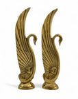 Vintage Brass Swans-A Pair