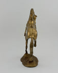 Large Vintage Brass Horse Sculpture