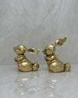 Vintage Brass Bunnies- A Pair