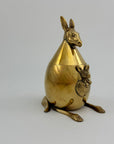 Vintage Brass Kangaroo Trinket Box