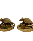 Vintage Brass Armadillo Ashtray