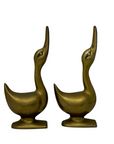 Vintage Brass Geese Bookends-A Pair by Andrea by Sadek
