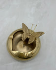 Vintage Brass Butterfly Ashtray/ Trinket Dish