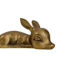 Vintage Brass Resting Deer Pair