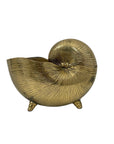 Vintage Brass Shell Stash Pot/Planter/Wine Holder