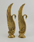 Vintage Brass Swans-A Pair