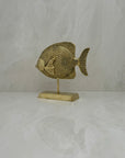 Vintage Brass Fish on Stand