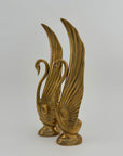 Vintage Brass Swans-A Pair by Dolbi Cashier