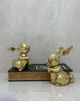 Vintage Brass Bunnies- A Pair