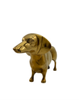 Vintage Brass Dachshund
