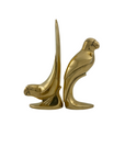 Large Vintage Brass Parrots-A Pair