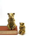 Vintage Brass Bear Figurines | Dapper Bowtie Duo