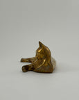 Mid-Century Modern Brass Cat Sculpture – Sleek & Minimalist Design