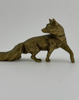 Vintage Brass Fox Figurine – Symbol of Cleverness & Resilience