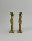 Pair of Vintage Brass Pig Candleholders – Dressed to Impress