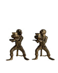 Vintage Brass Monkey Candle Holders