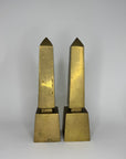 Vintage Brass Obelisks- A Pair