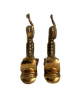 Vintage Brass Dolphin Sculptures – Mid-Century Hollywood Regency Pair-Coastal Luxe