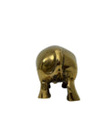 vintage brass rhinoceros