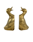 Vintage Brass Duck Bookends-A Pair