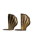 Vintage Brass Seashell Oversized Bookends by Frederick Cooper – Heavy Nautical Art Deco Style