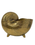 Vintage Brass Shell Stash Pot/Planter/Wine Holder