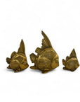 Vintage Brass Fish-A Set of Three