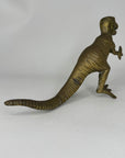 Vintage Brass Dinosaur Figurine / T-Rex Style Sculpture