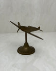 Vintage Brass Airplane on Stand