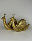 Vintage Brass Snails-A Pair