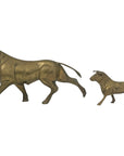 Vintage Brass Bull Figurines – Pair of Mid-Century Modern Bulls