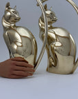 Vintage Pair of Dolbi Cashier Brass Cats – Hollywood Regency Statement Set-17”